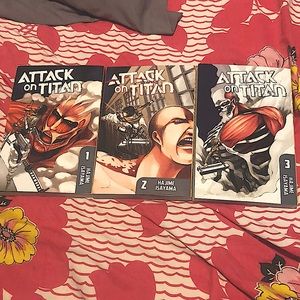 Attack On Titan Manga Books 1-3